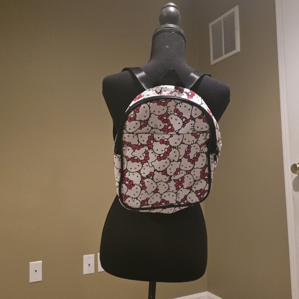 Hello Kitty Patterned Backpack - image 1